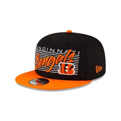 Cincinnati Bengals Gorra | New Era NFL Retro 9fifty Snapback Cap Mexico - Negros